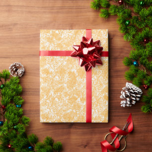Ein runder Teppich mit einer lebhaften Mischung au Geschenkpapier