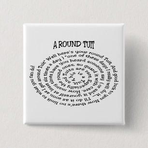 Ein runder Tuchknopf Button