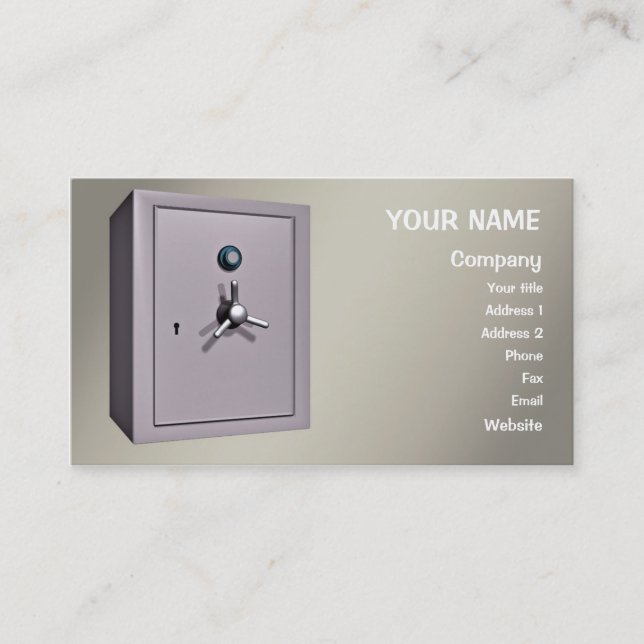 Ein Safe Visitenkarte (Vorderseite)