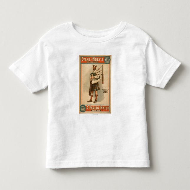 Ein Salon Match "Old Hoss" Schottischer Bagpiper Kleinkind T-shirt (Vorderseite)