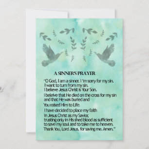 Ein Sängergebet Feiertagskarte