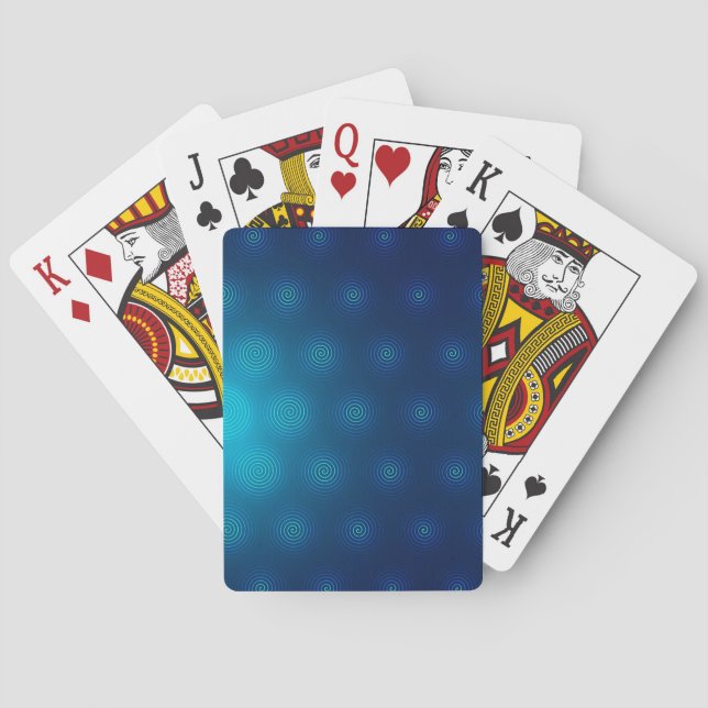 Ein Satz Spielkarten wird gezeigt (Rückseite)