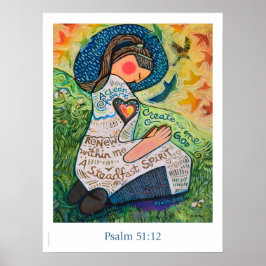 Ein sauberes Herz, Psalm 51:12 Poster