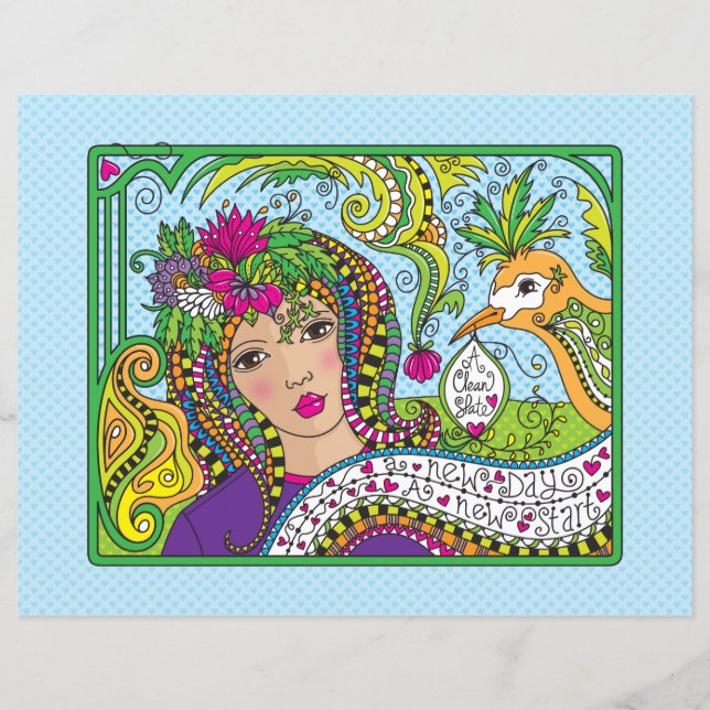 Ein sauberes Schiefer-Flachpapier Blatt 11"x 8,5" (Vorderseite)