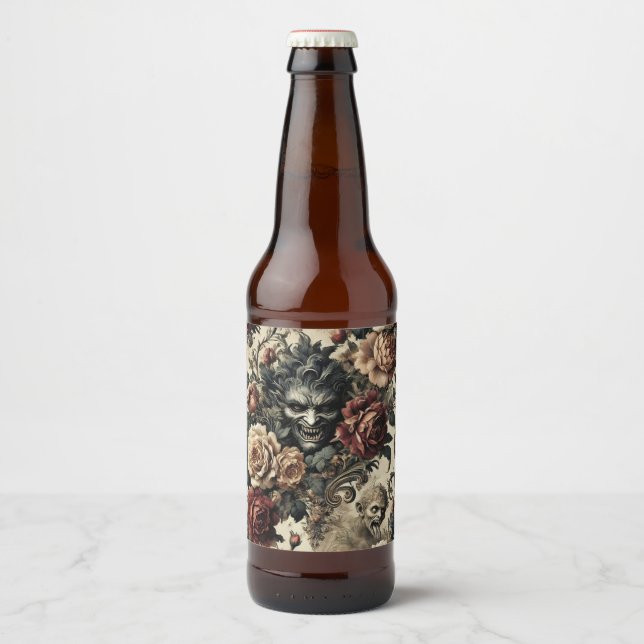 Ein Savage Sanctum - Gotisches Viktorianisches Des Bierflaschenetikett (Vorderseite)