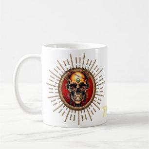 Ein Schädel Kaffeetasse