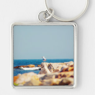 Ein Schädelposten Schlüsselanhänger