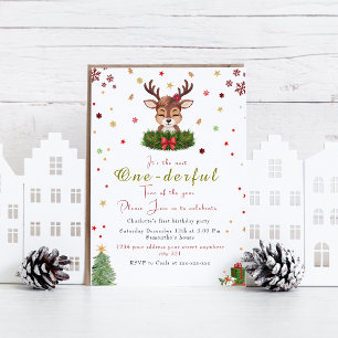 Ein schändlicher Weihnachtsrentier zum Geburtstag Einladung