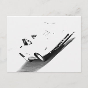 Ein Schatten Rennen Postkarte