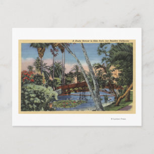 Ein schattiges Retreat im Echo Park Postkarte