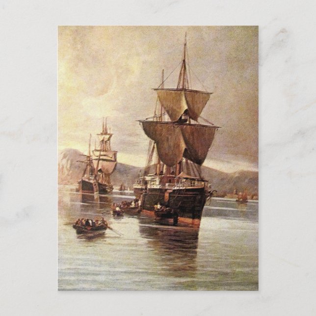 ein Schiff auf See 04 Postkarte (Vorderseite)