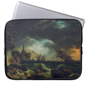 Ein Schiffbruch in stürmischer See von Claude-Jose Laptopschutzhülle