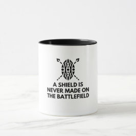 Ein Schild Tasse