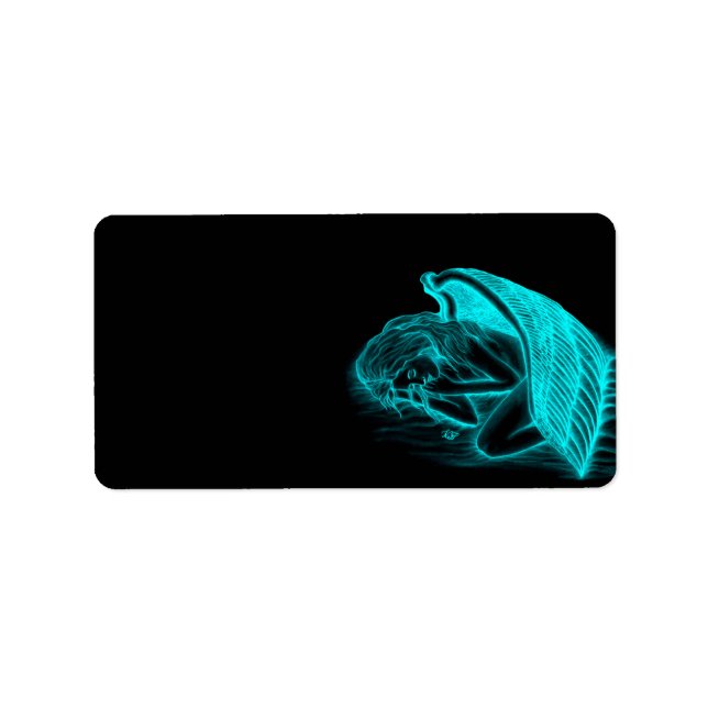 Ein schlafender Engel Adressaufkleber (Vorne)