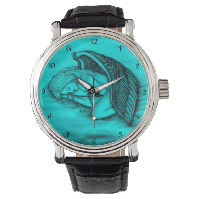 Ein schlafender Engel Armbanduhr (Vorderseite)