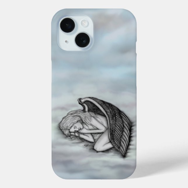 Ein schlafender Engel auf den Himmelswolken Case-Mate iPhone Hülle (Rückseite)