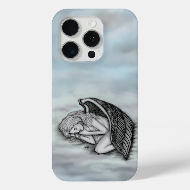 Ein schlafender Engel auf den Himmelswolken Case-Mate iPhone Hülle (Rückseite)