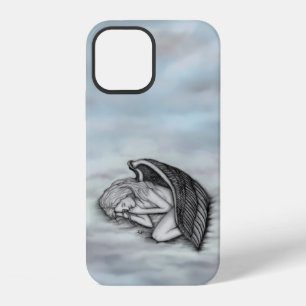 Ein schlafender Engel auf den Himmelswolken iPhone 12 Hülle
