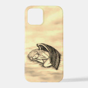 Ein schlafender Engel auf den Himmelswolken iPhone 12 Pro Hülle