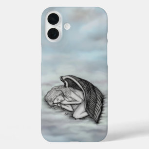 Ein schlafender Engel auf den Himmelswolken iPhone 16 Plus Hülle