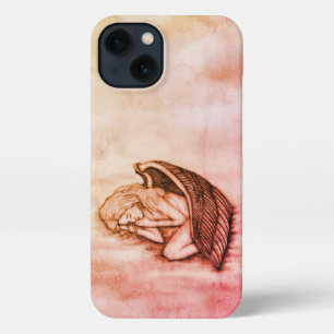 Ein schlafender Engel auf den Himmelswolken iPhone Hülle