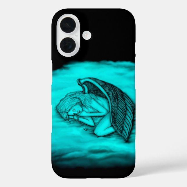 Ein schlafender Engel iPhone 16 Hülle (Rückseite)