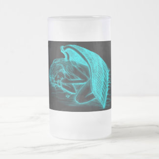 Ein schlafender Engel Mattglas Bierglas