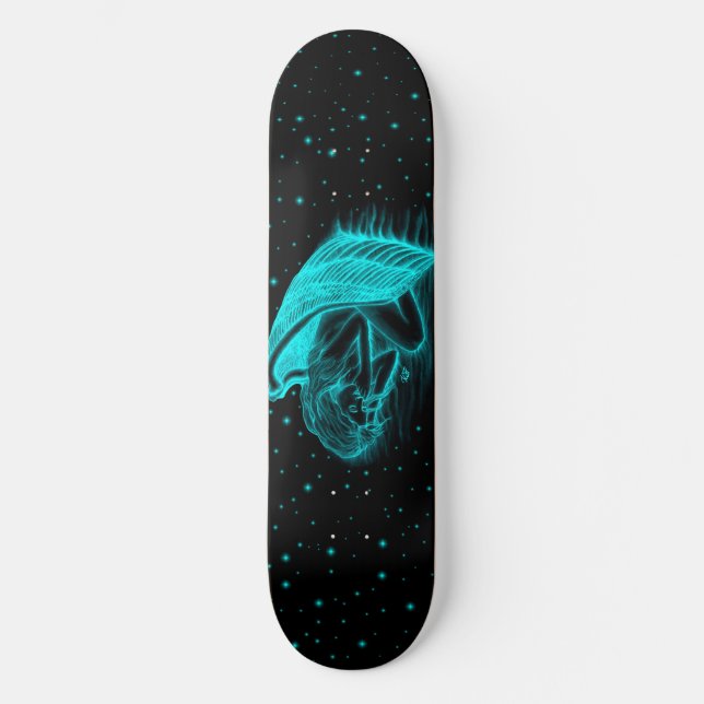 Ein schlafender Engel Skateboard (Vorderseite)