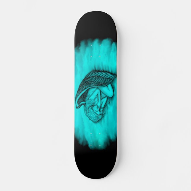 Ein schlafender Engel Skateboard (Vorderseite)