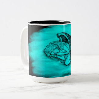 Ein schlafender Engel Zweifarbige Tasse