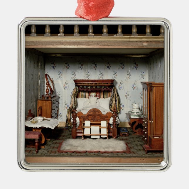 Ein Schlafzimmer in "Frau Bryants Pleasure", Ornament Aus Metall (Vorne)