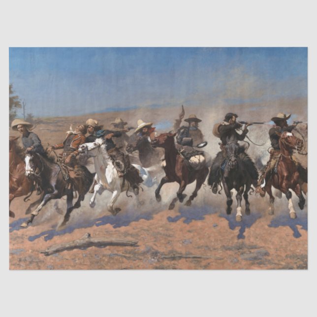 Ein Schlag für Holz von Frederic Remington Seidenpapier (Vorderseite)