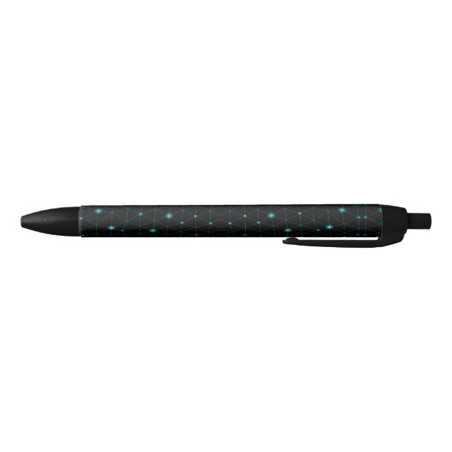 Ein schlanker schwarzer Stift mit schwarzer Spitze (Unterseite)