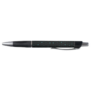 Ein schlanker schwarzer Stift mit silberner Spitze