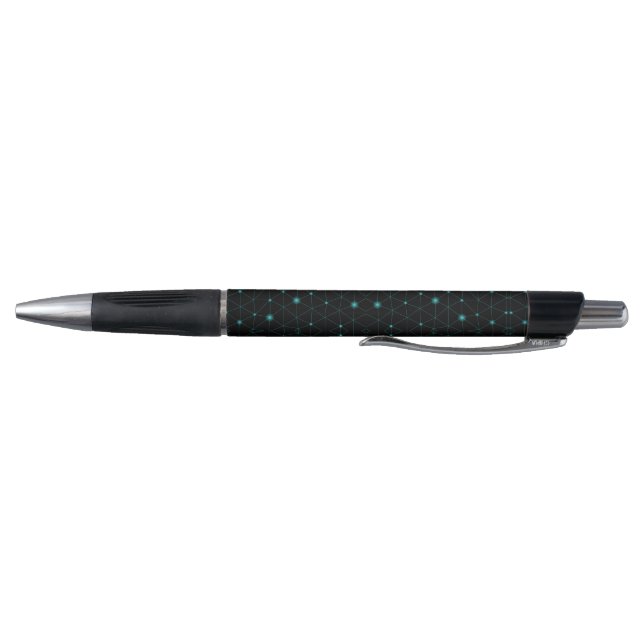 Ein schlanker schwarzer Stift mit silberner Spitze (Unterseite)