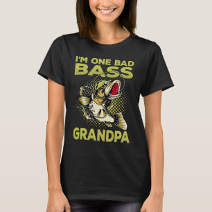Ein schlechter Bass Opa Vintage Angeln Fisch Fisch T-Shirt