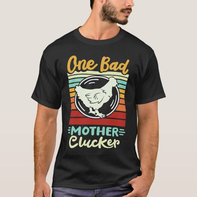 Ein schlechtes Mutter-Gacker-Roman-Huhn T-Shirt (Vorderseite)