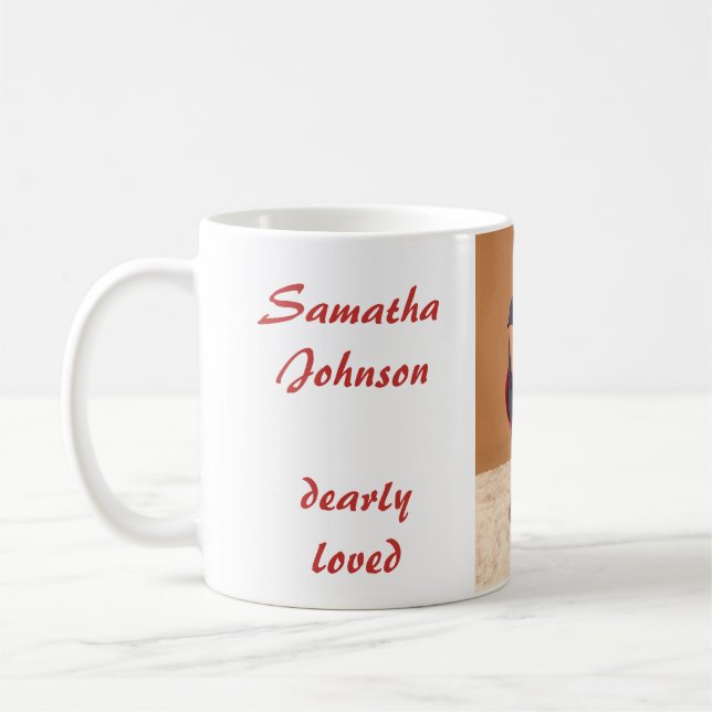 Ein Schluck Gefühl Becher  Kaffeetasse (Links)