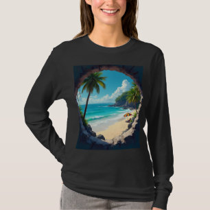 Ein Schlüssellochblick auf Glück und Sonnenschein T-Shirt