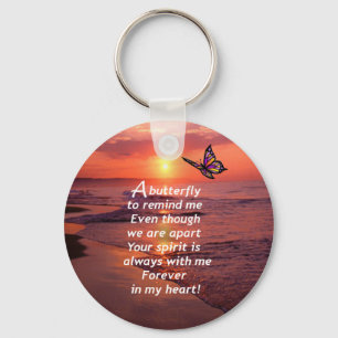 Ein Schmetterling, der mich daran erinnert Schlüsselanhänger