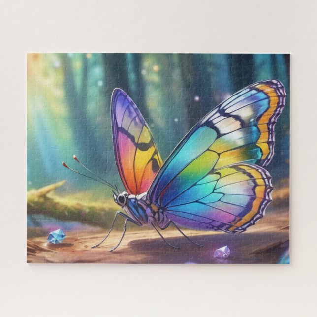 Ein Schmetterling mit transparentem Kristall (Horizontal)