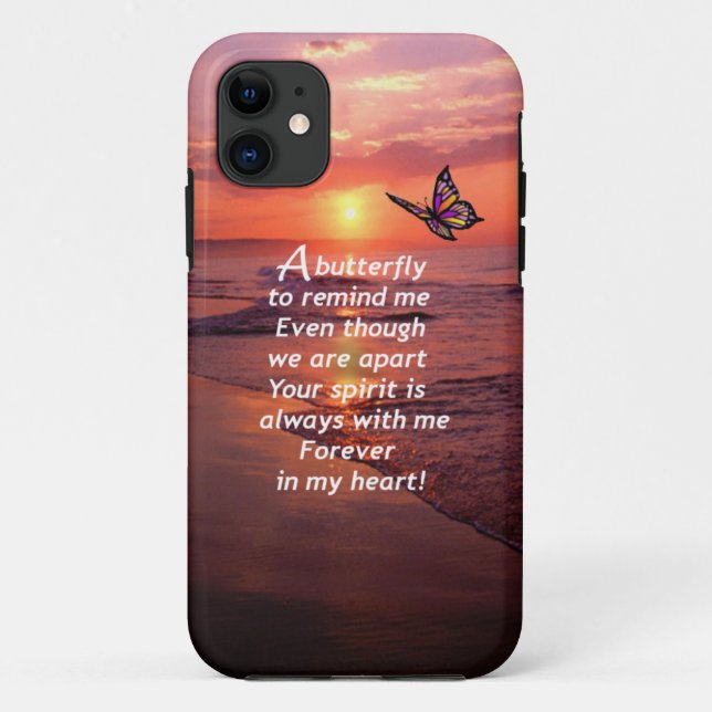 Ein Schmetterling, zum ich zu erinnern Case-Mate iPhone Hülle (Rückseite)