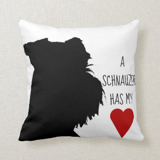 "Ein Schnauzer Kissen hat meines Herzens"