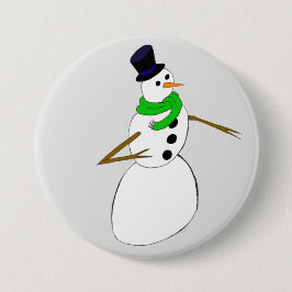 ein Schneemann Button