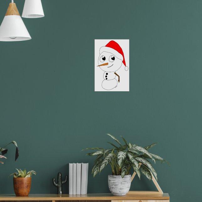 ein Schneemann Poster (Wohnzimmer 1)