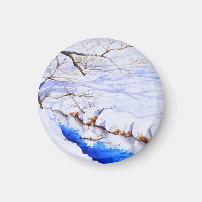 Ein Schneestream Magnet (Vorne)