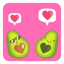 EIN SCHNELLER AVOCADO-STICKER