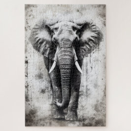 ein schöner Elefant als Rätsel