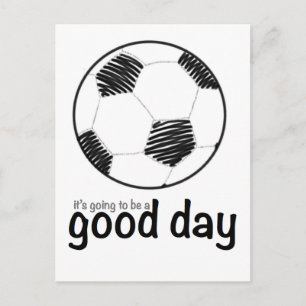 Ein schöner Fußballtag Postkarte