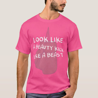 Ein schöner Kick wie ein Bestiendesign für einen T-Shirt
